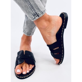 Elegante dameflip-flops Dalmasi Black sort 2
