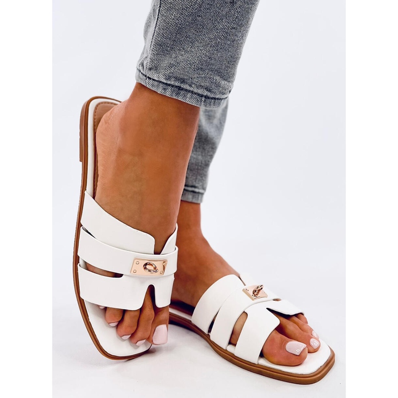 Daudi White flip-flops til kvinder hvid 2