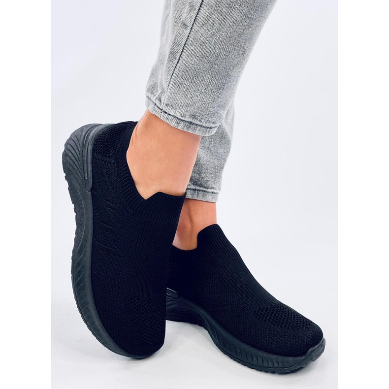 Fourny Allblack sock sportssko sort 2