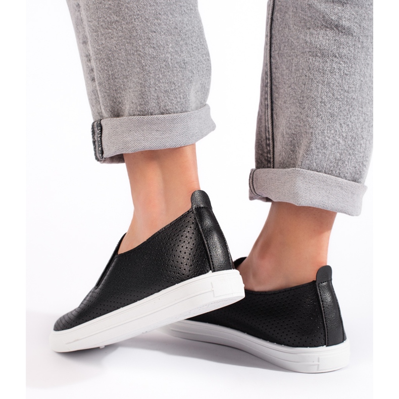 Gennembrudte slip-on sneakers, sorte 2