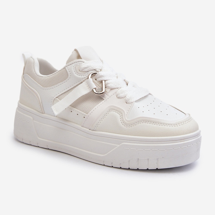 Sneakers til kvinder i øko-læder, hvid Moun 1