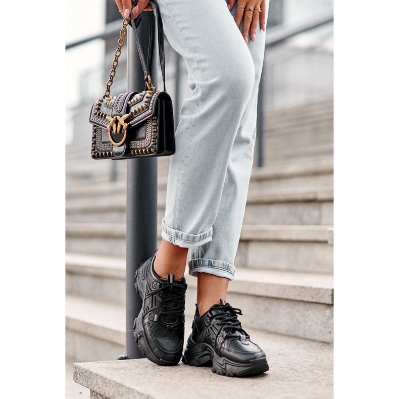 News Chunky Dame Sportssko Sneakers Sort Toderus 2