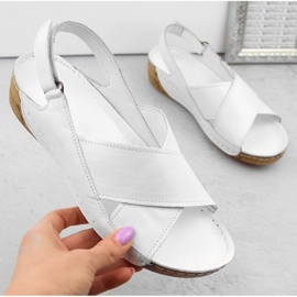 Velcro-sandaler til kvinder, hvide, T.Sokolski L311 1