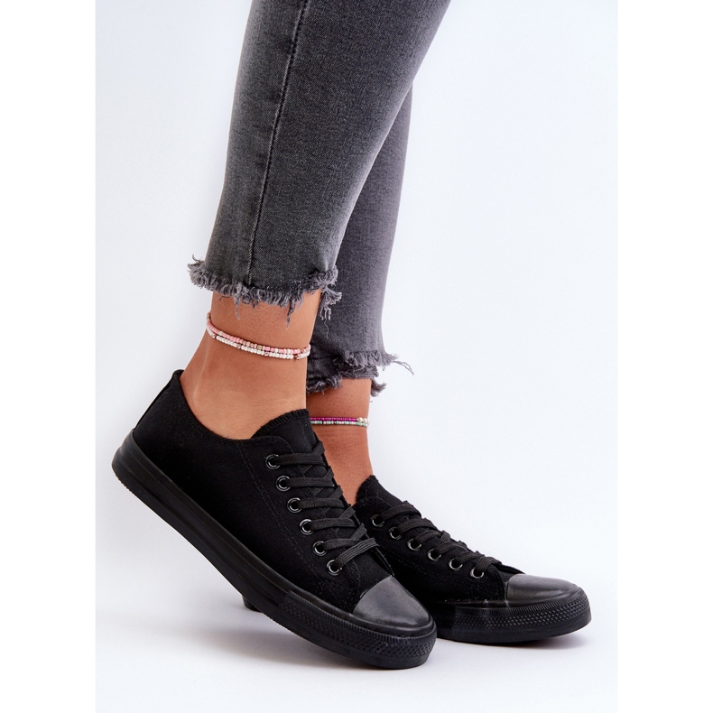 Klassiske lave sneakers til kvinder, sort Caelira 2