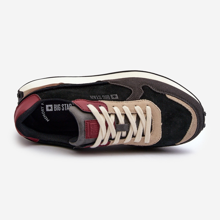 Herresneakers Memory Foam System Big Star NN174357 Sort 1