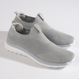 Grå slip-on sportssko 1