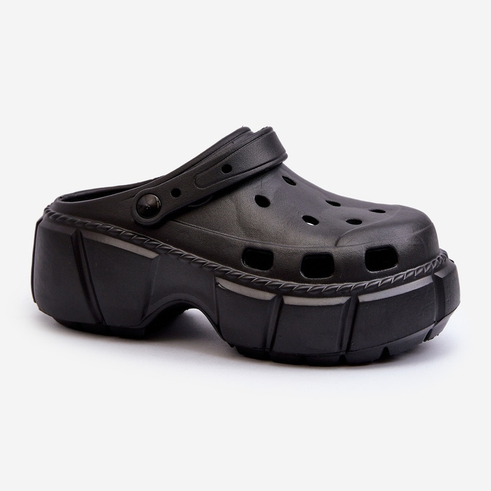 Kvinders skumflip-flops på en massiv sål, sort Witima 1