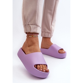 Kvinders tykke sål Lilla Oreithano flip-flops violet 3