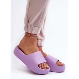 Kvinders tykke sål Lilla Oreithano flip-flops violet 2