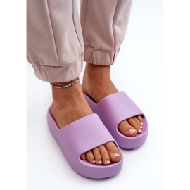 Kvinders tykke sål Lilla Oreithano flip-flops violet 5