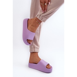 Kvinders tykke sål Lilla Oreithano flip-flops violet 6