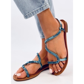 Adani blå krystal sandaler 3