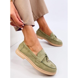 Ruskind loafers fra Ottavia Green grøn 1