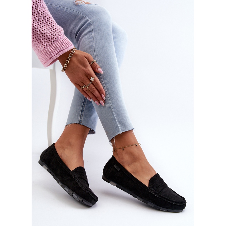 Dame Eco Suede Moccasins Big Star NN274929 Memory Foam System Sort 1
