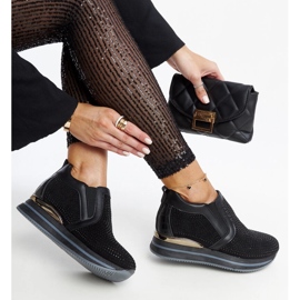 Sorte Cadelaria wedge sneakers 1