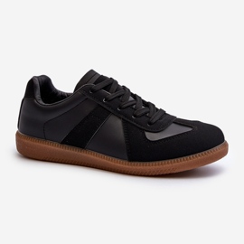 Lave sneakers til kvinder, sort flettet 1