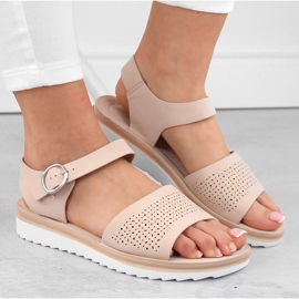 Pink gennembrudte sandaler til kvinder Sergio Leone SK082H lyserød 3