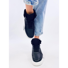 Tiago Black high-top sneakers sort 1