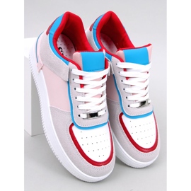 Adames Røde farverige sneakers hvid 5