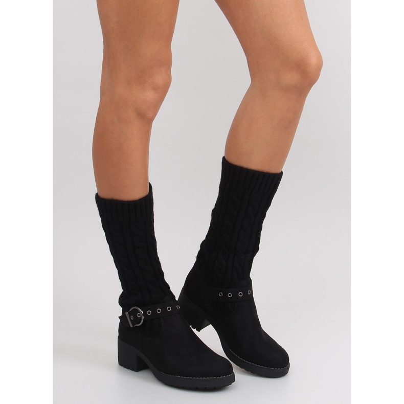 NC109 sorte strik støvler 2