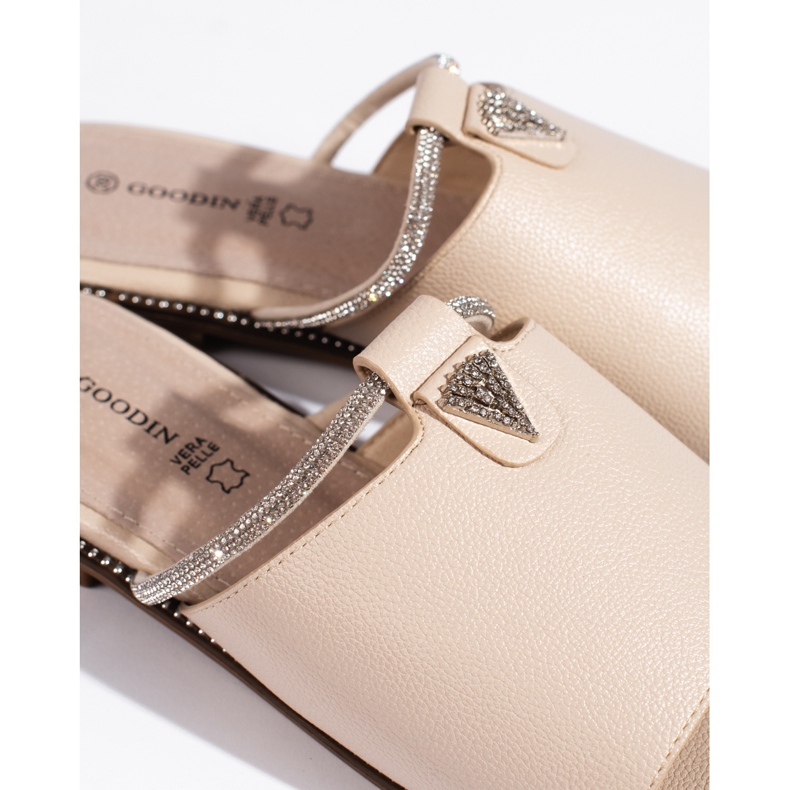 Kvinders beige flade rutsjebaner 1