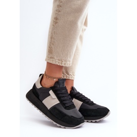 Sneakers til kvinder på Big Star Platform NN274502 Memory Foam System Sort 2