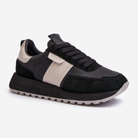 Sneakers til kvinder på Big Star Platform NN274502 Memory Foam System Sort 1