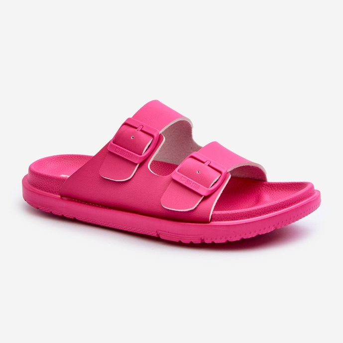Letvægts skumflip-flops til kvinder med spænder Big Star NN274A754 Fuchsia lyserød 1