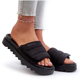 Platform flip-flops til kvinder Big Star NN274772 Sort 10