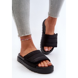 Platform flip-flops til kvinder Big Star NN274772 Sort 5