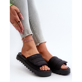 Platform flip-flops til kvinder Big Star NN274772 Sort 9