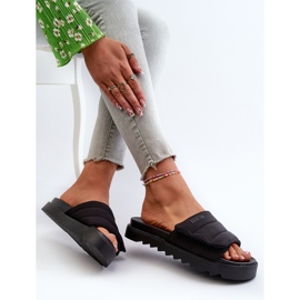 Platform flip-flops til kvinder Big Star NN274772 Sort 1