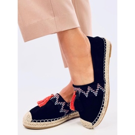 Boho espadriller med Birna Black frynser sort 1