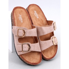 Scholki Byrd Khaki kork hjemmesko beige 1