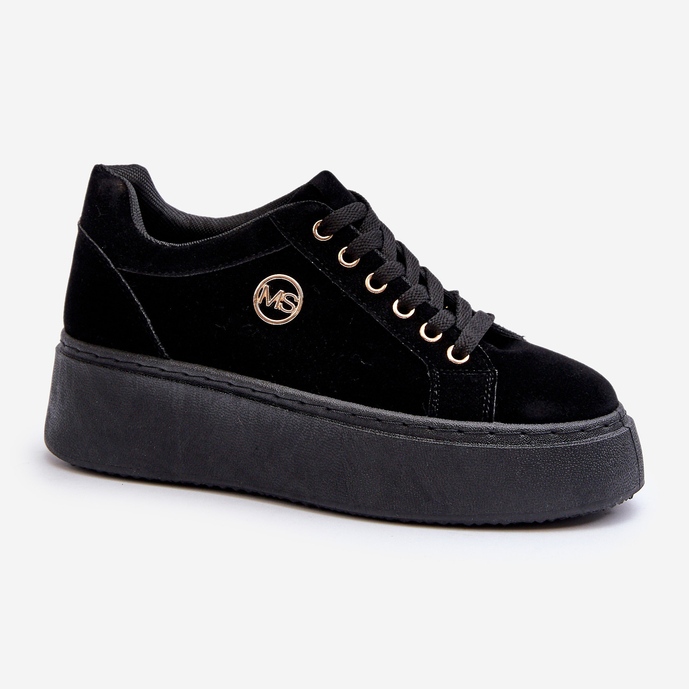 Sneakers med lav platform til kvinder Sort Telirra 1