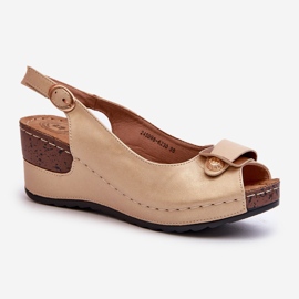 Lette kilesandaler til kvinder Komfortsko Beige Efravia 1