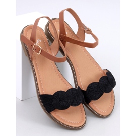 Tavani Sorte flade sandaler 1