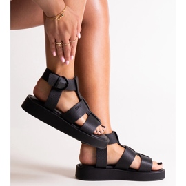 Sorte platformssandaler Big Star NN274071 1