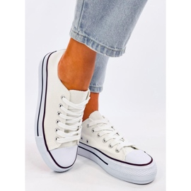 Fargis White klassiske sneakers til kvinder hvid 2
