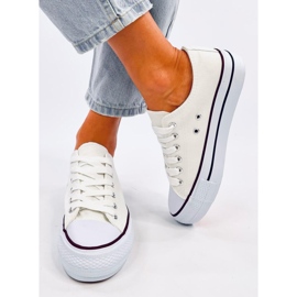 Fargis White klassiske sneakers til kvinder hvid 1