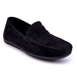 Confly Mænds ruskind sorte loafers 1