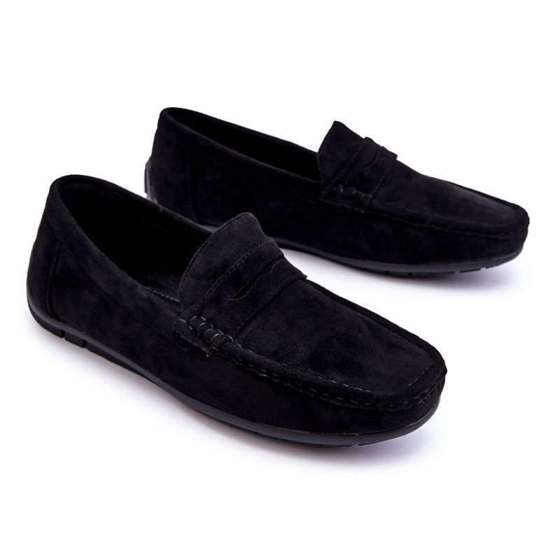 Confly Mænds ruskind sorte loafers 2