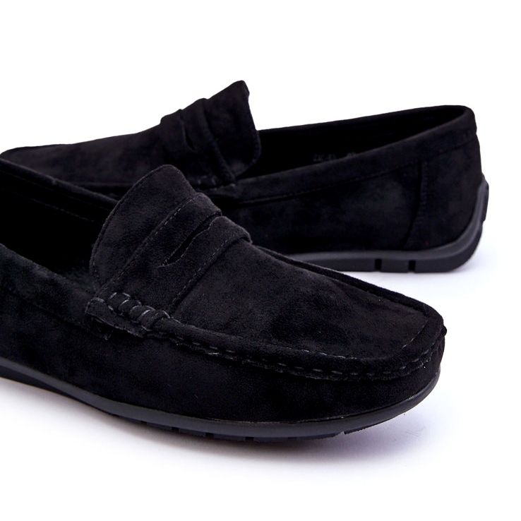 Confly Mænds ruskind sorte loafers 3