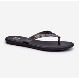 Flade fleksible flip-flops til kvinder ZAXY JJ285297 Grå-sort 1