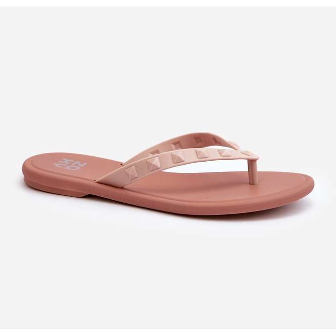 Flade fleksible flip-flops til kvinder ZAXY JJ285298 Pink lyserød 1