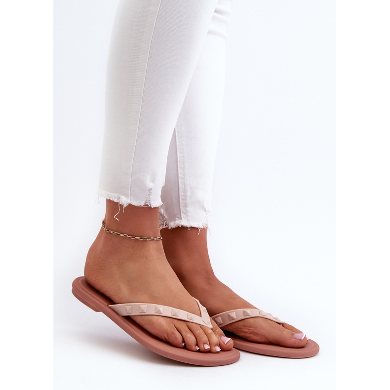 Flade fleksible flip-flops til kvinder ZAXY JJ285298 Pink lyserød 2