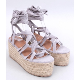 Manon Grey platform espadriller grå 1