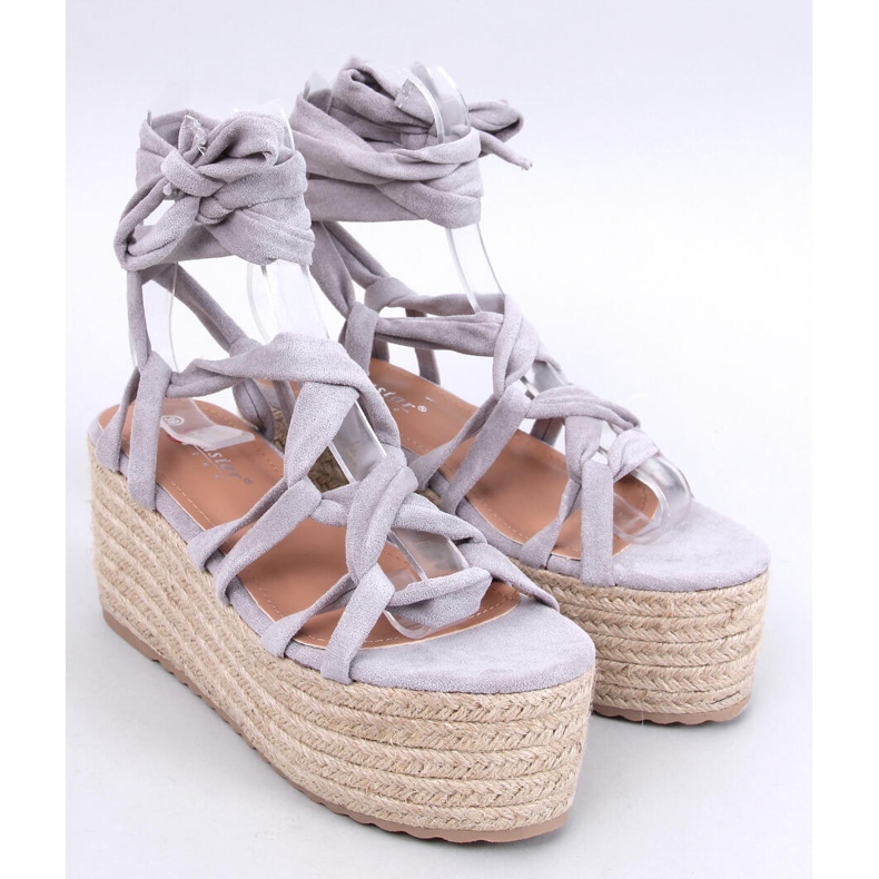 Manon Grey platform espadriller grå 1