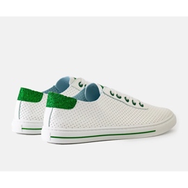 Hvide perforerede Ruala sneakers 2