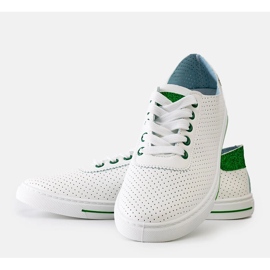 Hvide perforerede Ruala sneakers 3